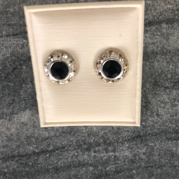 BEAUTUFUL HAND CRAFTED ITALIAN CRYSTAL EARRINGS BY VEECHIA MURANO - Picture 1 of 14